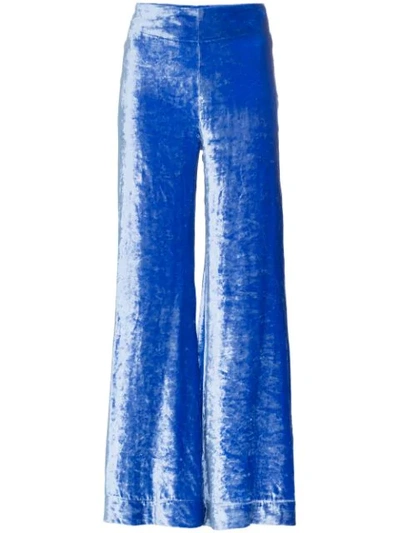 Deitas Venus Velvet Trousers In Blue