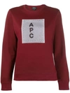 Apc Crew Neck Sweatshirt In Red