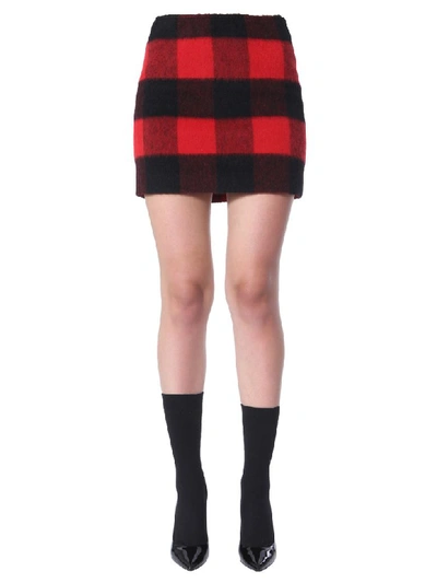Dsquared2 Rainbow Week Wednesday Mini Skirt In Rosso