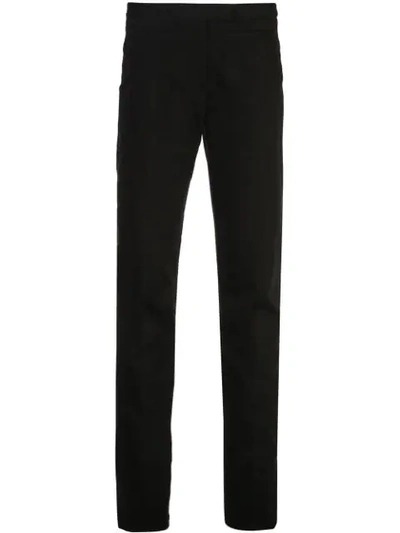 Proenza Schouler Zip Detail Skinny Cotton-blend Pants In Black