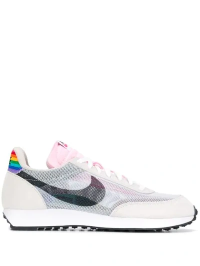 Nike Rainbow Detail Mesh Sneakers In White