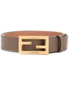 Fendi Baguette Ff Buckle Belt In Brown