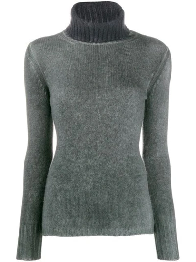 Avant Toi Turtle Neck Top In Green