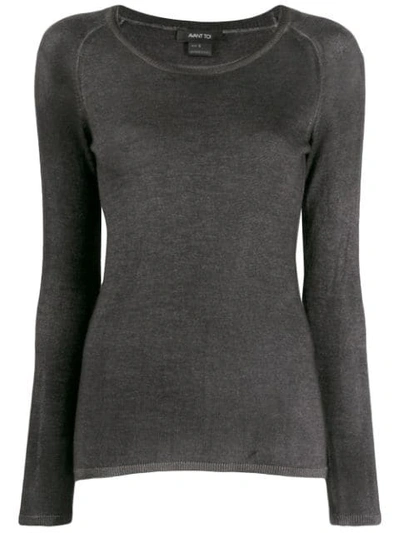 Avant Toi Fitted Knitted Top In V00184 Ncarruba