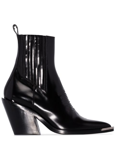 patent leather cowboy boots