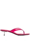 Balenciaga Structured Low-heel Sandals In Fuchsia