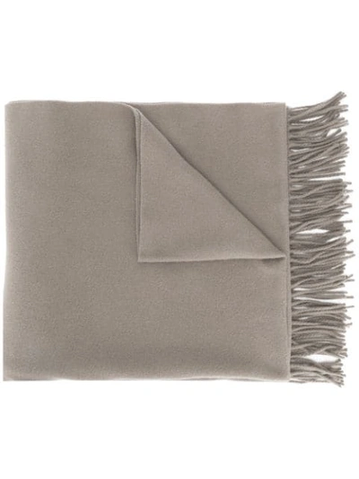 Acne Studios Canada New Fringed Scarf In Ady-mushroom Beige