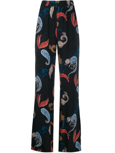 See By Chloé Paisley Flare Trousers In Black
