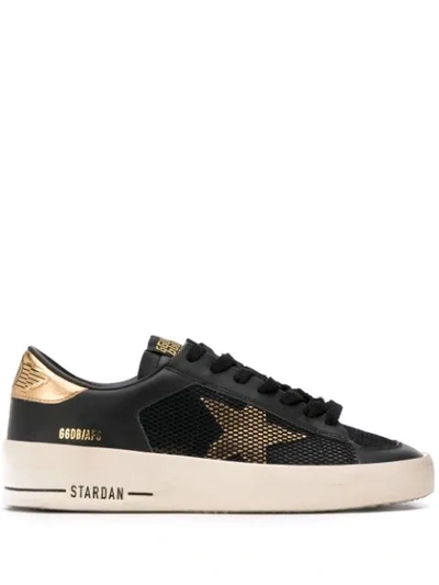 Golden Goose Star Lace-up Sneakers In Black