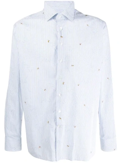 Etro Bee Print Shirt In White