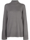 The Row Roll Neck Jumper In Grey