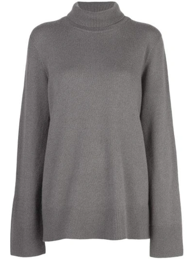The Row Roll Neck Jumper In Grey