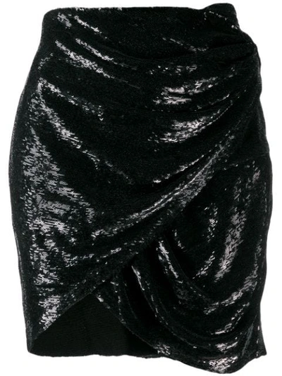 Iro Draped Mini Skirt In Black