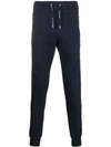 Balmain Logo Strap Track Trousers In Blue