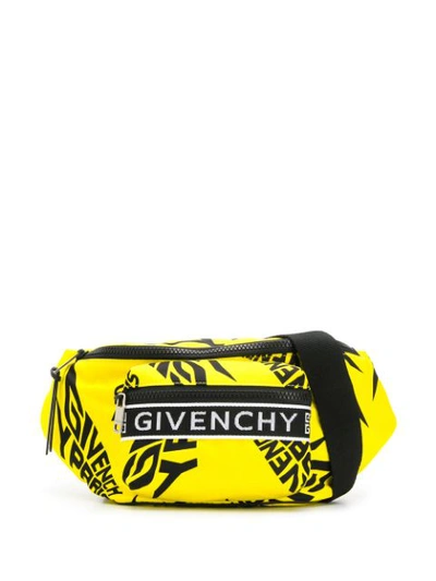 Givenchy Light 3 Printed Shell Belt Bag In Yellow