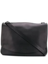 The Row Large Mail Shoulder Bag In Black