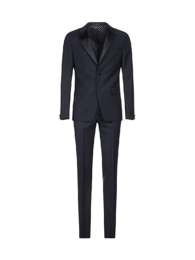 Givenchy Wool And Mohair Blend Slim-fit Tuxedo In Black
