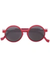 Vava Round Shaped Sunglasses In Red