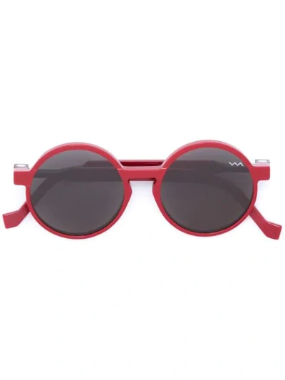 Vava Round Shaped Sunglasses In Red
