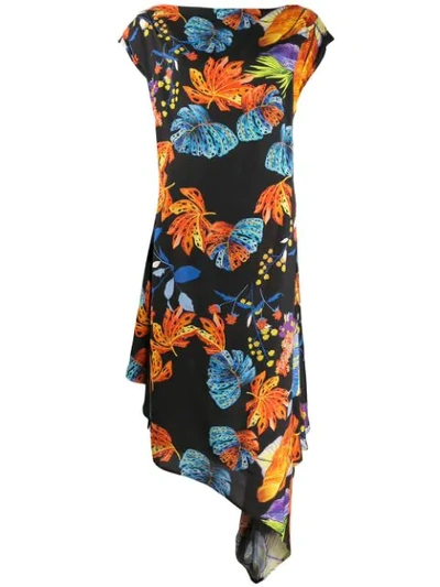 Pinko Floral Print Dress - Black