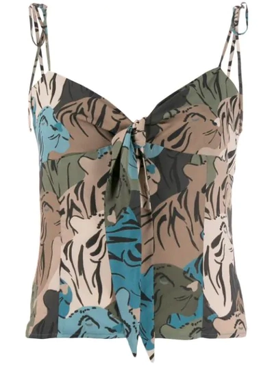 Pinko All-over Print Top - Green