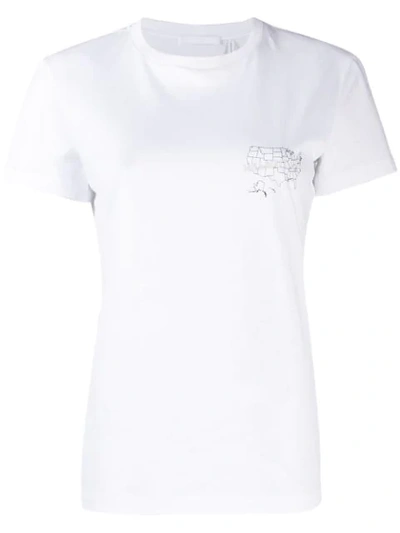 Helmut Lang Printed T-shirt In White