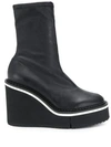 Clergerie Bliss Wedge Boots In Black