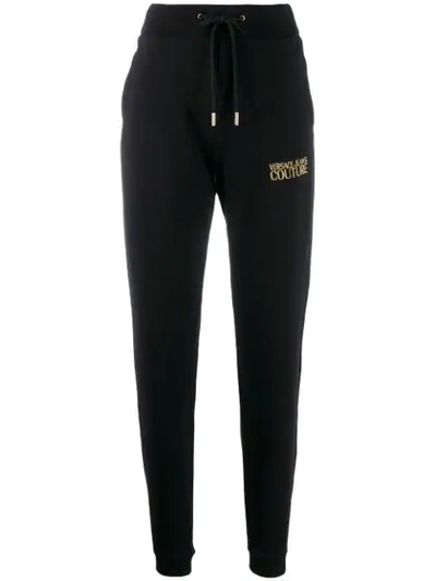 Versace Jeans Slim-fit Track Trousers In Black