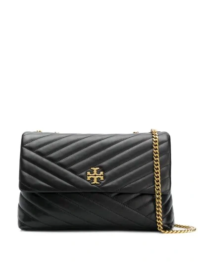 Tory Burch Quilted Shoulder Bag In Black