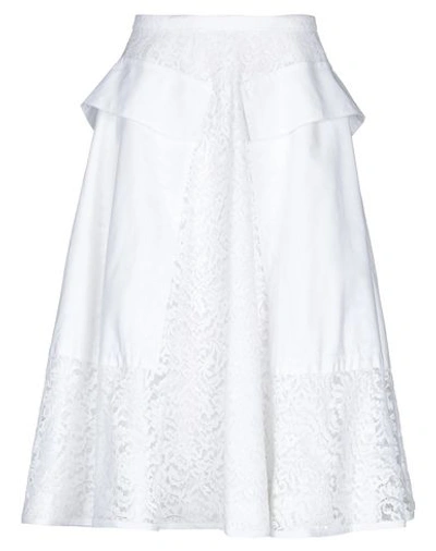 N°21 3/4 Length Skirts In White
