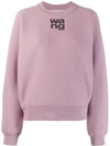 Alexander Wang T Wash + Go Dense Sweatshirt In Purple
