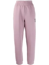 Alexander Wang T Wash + Go Dense Track Pants In Purple