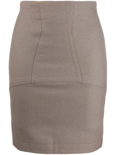 Pre-owned Alaïa 1990's Skirt In Neutrals