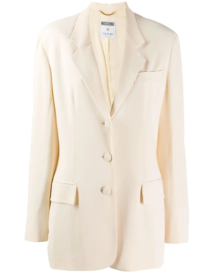 Pre-owned Moschino 1990's Tailored Blazer In Neutrals
