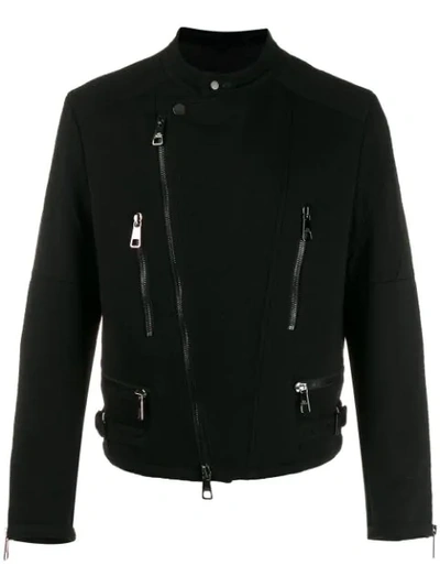 Neil Barrett Classic Biker Jacket In Black