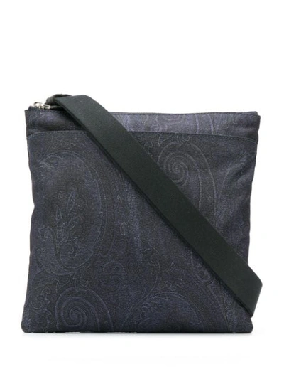 Etro Paisley Embroidered Bag In Blue