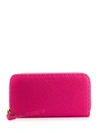 Fendi Zip-around Roman Leather Wallet - Pink