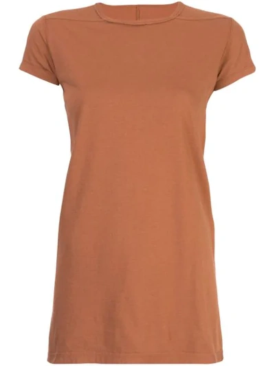 Rick Owens Relaxed Short-sleeve T-shirt In Brown