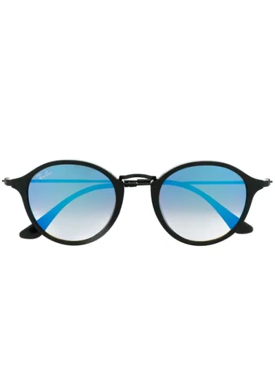 Ray Ban Round Shaped Sunglasses In Black