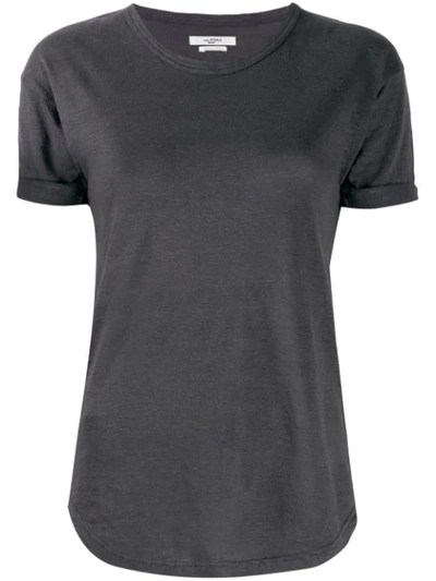 Isabel Marant Étoile Slim-fit Linen T-shirt In Grey