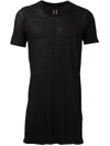 Rick Owens Crew-neck Cotton T-shirt In Black