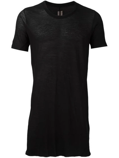 Rick Owens Crew-neck Cotton T-shirt In Black