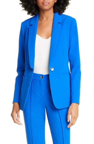 Ted Baker Ariee Working Title Slim Tailored Blazer In Blue