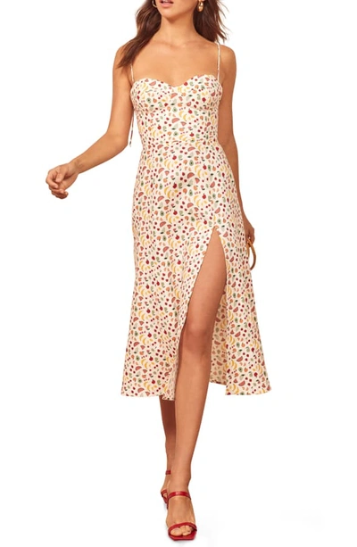 Reformation Nebraska Linen Dress In Supermarket Sweep | ModeSens