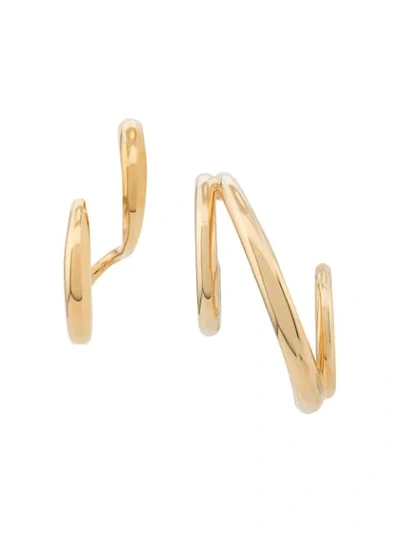 Charlotte Chesnais Triplet And Curl Earring In Gold