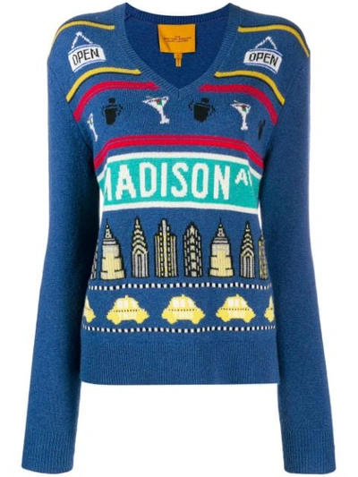 Marc Jacobs New York Sweatshirt In Blue