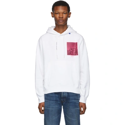 Off-white Halftone Arrows Hoodie In Wht Fus