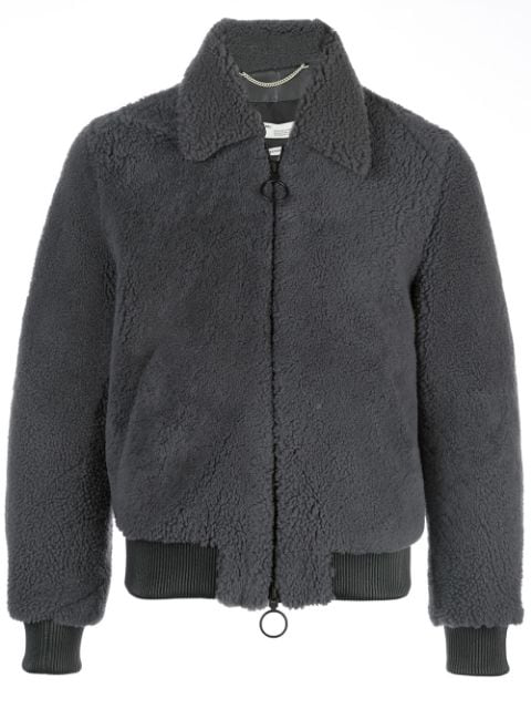 off white shearling jacket