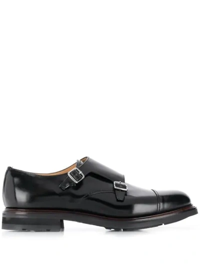 Church's Wadebrige Monk Shoes In Black