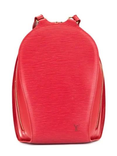 Pre-owned Louis Vuitton Mabillion Backpack In Red